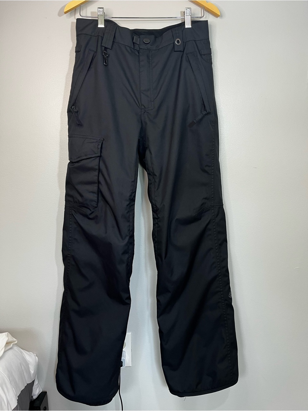 686 Men's Black Utility Snow Ski Snowboarding Pants Cargo Waterproof XS